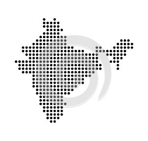 Dot India map